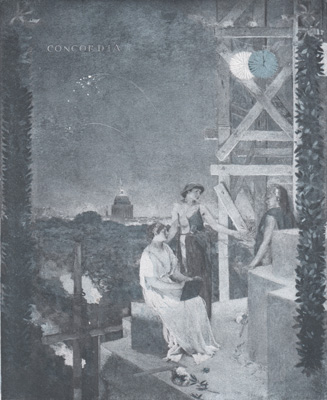 Souvenir of the Fete
from the painting by J.C. Cazin
